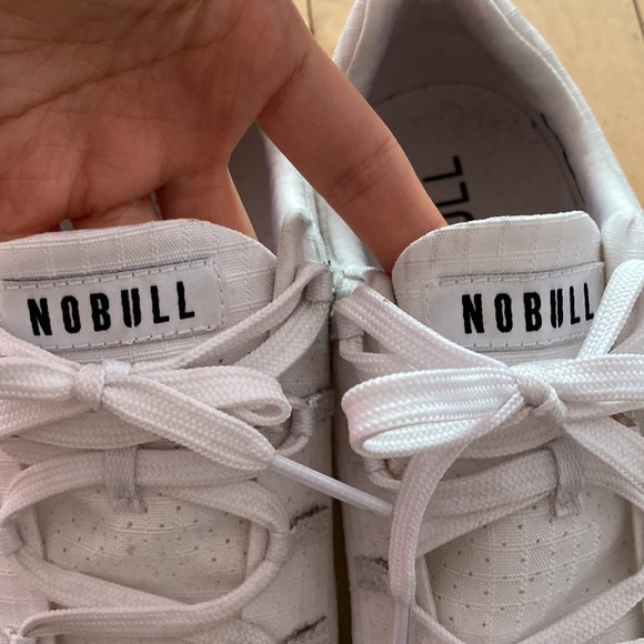 NOBULL ripstop runner men's size 9 White running shoes sneakers trainers - Picture 3 of 6